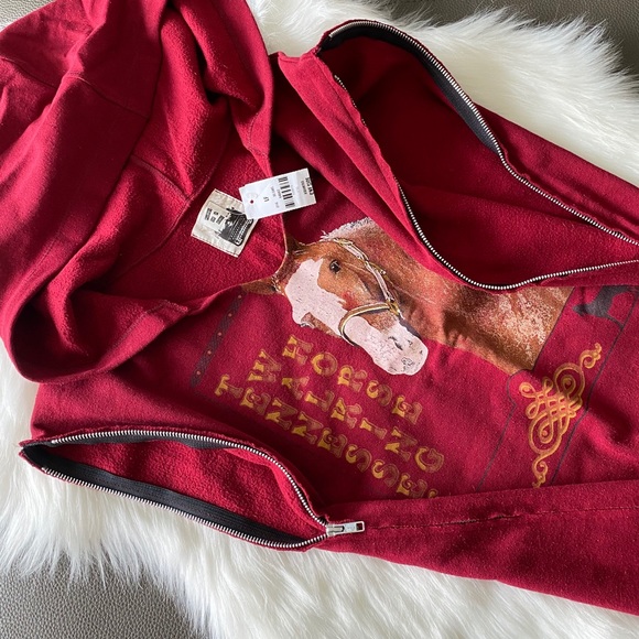 new LF Furst [1] of a Kind ✪ Vintage Reworked Graphic Zip Hoodie ✪ XXS XS S M L - Picture 7 of 13